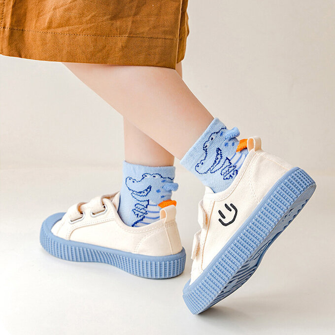 【腳ㄚ子】幼/兒童透氣網眼襪_海島恐龍_ilbF031