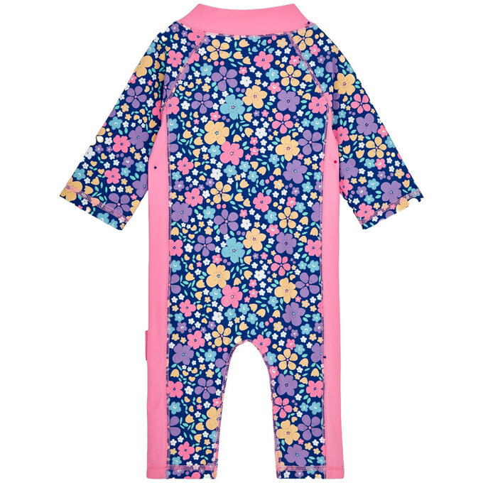 英國 JoJo Maman BeBe 嬰幼兒/兒童連身式防曬泳裝_小小花園_JJL2057