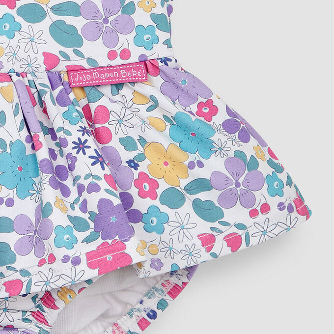 英國 JoJo Maman BeBe 嬰幼兒/兒童連身泳裝(內有尿布褲)_羅蘭花圈_JJL2086