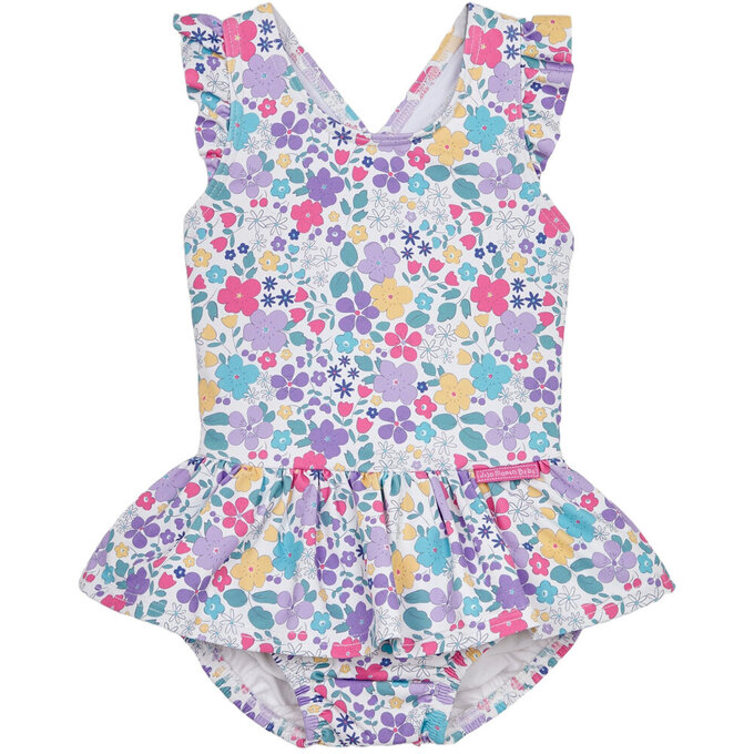 英國 JoJo Maman BeBe 嬰幼兒/兒童連身泳裝(內有尿布褲)_羅蘭花圈_JJL2086