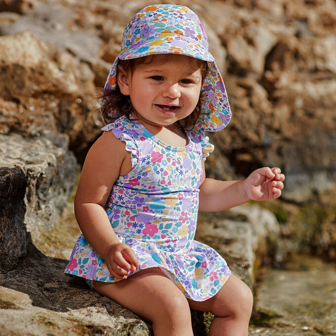 英國 JoJo Maman BeBe 嬰幼兒/兒童連身泳裝(內有尿布褲)_羅蘭花圈_JJL2086