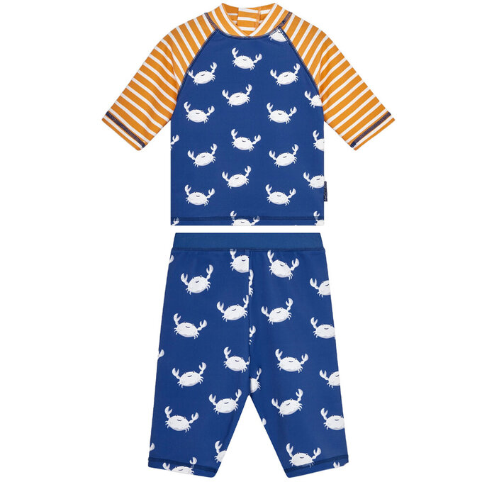 英國 JoJo Maman BeBe 嬰幼兒/兒童兩件式防曬泳裝_大白蟹_JJL2014