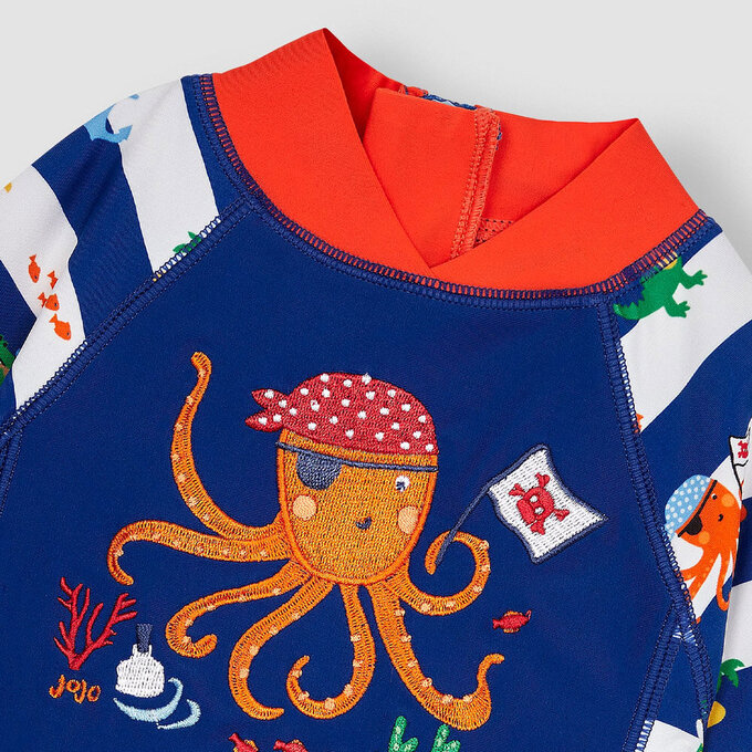 英國 JoJo Maman BeBe 嬰幼兒/兒童連身式防曬泳裝_海盜生活_JJL2012