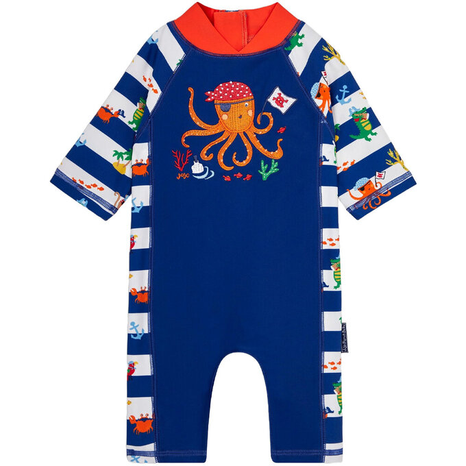 英國 JoJo Maman BeBe 嬰幼兒/兒童連身式防曬泳裝_海盜生活_JJL2012