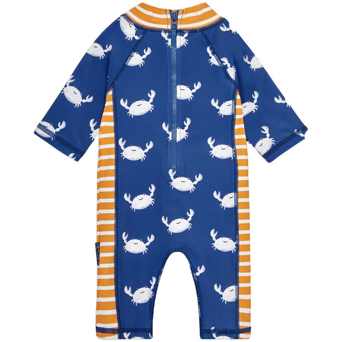 英國 JoJo Maman BeBe 嬰幼兒/兒童連身式防曬泳裝_小白蟹_JJL2015