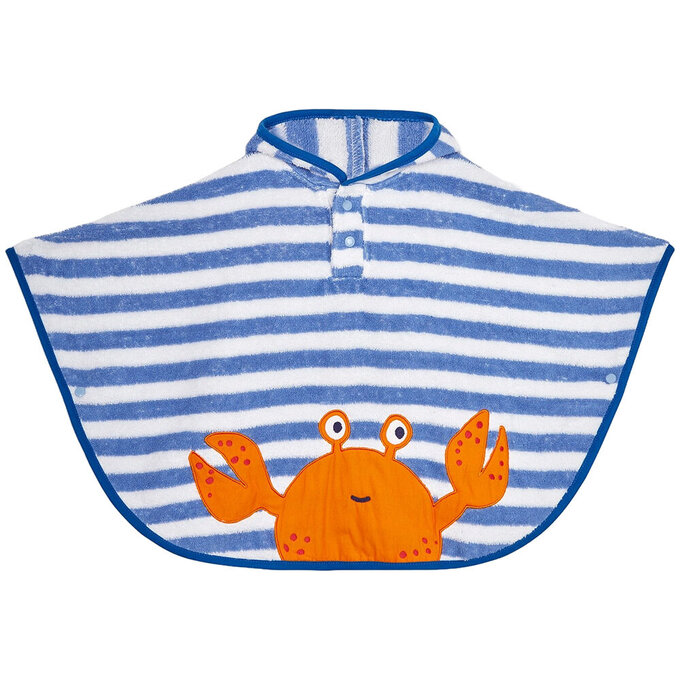 英國 JoJo Maman BeBe 嬰幼兒/兒童游泳浴巾_大螃蟹_JJL3022