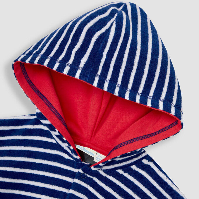 英國 JoJo Maman BeBe 嬰幼兒/兒童游泳浴巾&浴袍_大白鯊_JJL3025