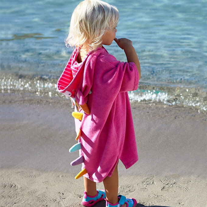 英國 JoJo Maman BeBe 嬰幼兒/兒童游泳浴巾&浴袍_獨角獸_JJL3028