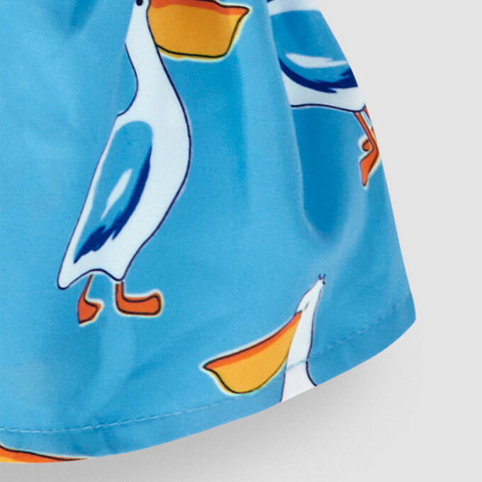 英國 JoJo Maman BeBe 嬰幼兒/兒童泳裝戲水UPF50+防曬護頸遮陽帽_大嘴鳥_JJL2760