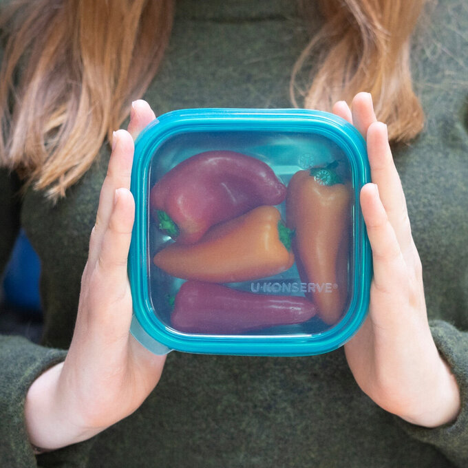 美國優康 U-Konserve 通過 LFGB 食品安全等級認證 / CPSIA 檢驗不鏽鋼便當盒 450ml_透明_UKS007