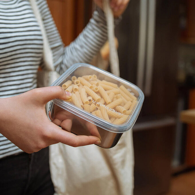 美國優康 U-Konserve 通過 LFGB 食品安全等級認證 / CPSIA 檢驗不鏽鋼便當盒 450ml_宇宙藍_UKS008