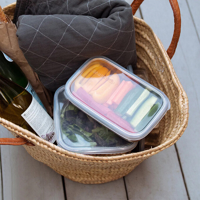 美國優康 U-Konserve 通過 LFGB 食品安全等級認證 / CPSIA 檢驗不鏽鋼便當盒 1350ml_透明_UKR001