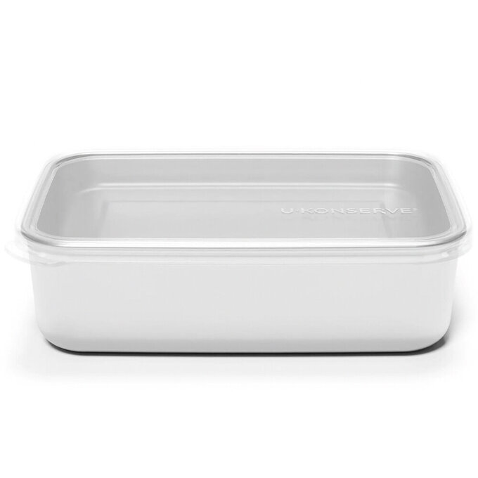 美國優康 U-Konserve 通過 LFGB 食品安全等級認證 / CPSIA 檢驗不鏽鋼便當盒 1350ml_透明_UKR001