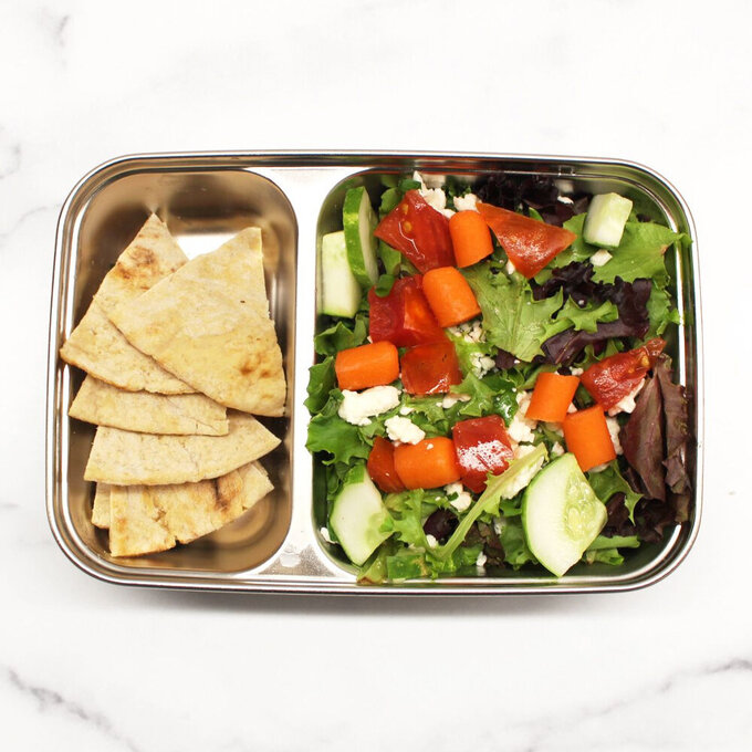 美國優康 U-Konserve 通過 LFGB 食品安全等級認證 / CPSIA 檢驗不鏽鋼分隔便當盒 825ml_透明_UKR004