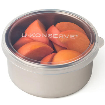 美國 U-Konserve 優康  經檢驗食品安全等級 304 不鏽鋼保鮮盒/儲存盒/冷凍盒/便當盒 275ml_透明_UKC005-