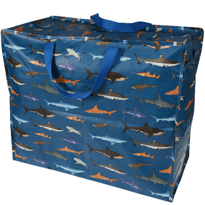 英國 Rex London 衣物/棉被超大多功能防水環保收納袋/萬用袋_鯊魚_RL29629