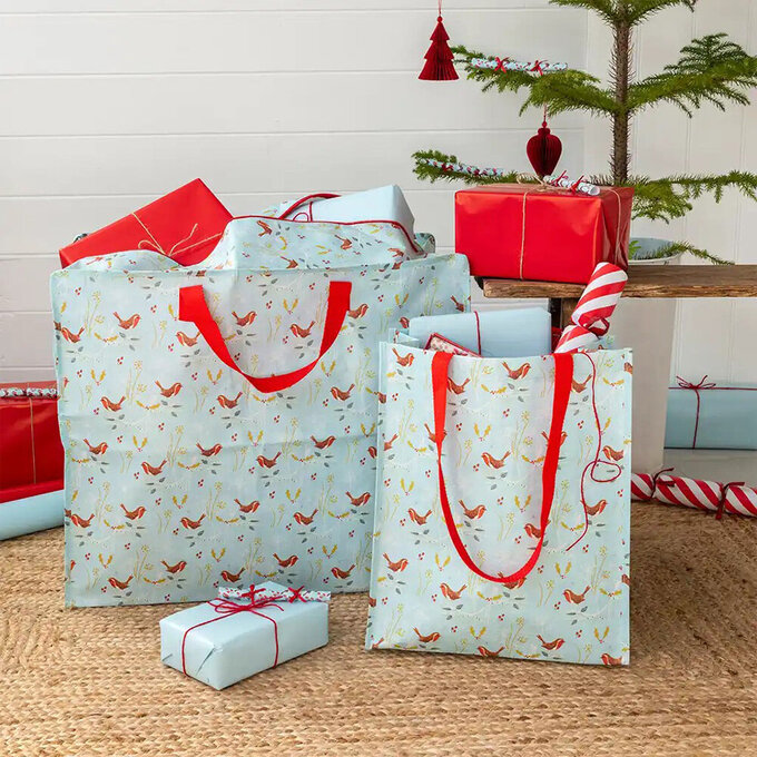 英國 Rex London 衣物/棉被超大多功能防水環保收納袋/萬用袋_小鳥覓食_RL29838