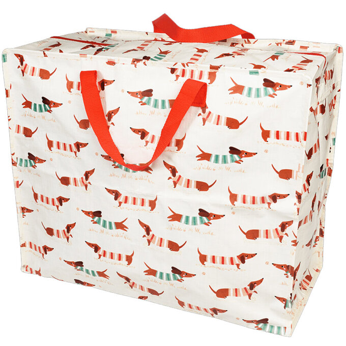 英國 Rex London 衣物/棉被超大多功能防水環保收納袋/萬用袋_臘腸狗_RL30216