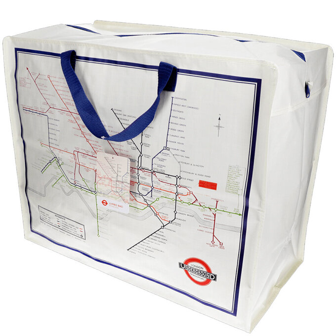 英國 Rex London 衣物/棉被超大多功能防水環保收納袋/萬用袋_倫敦地鐵_RL30322