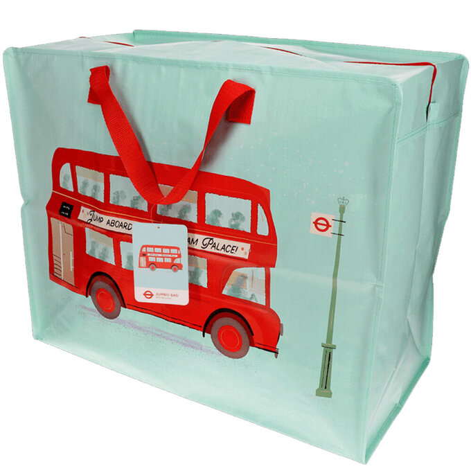 英國 Rex London 衣物/棉被超大多功能防水環保收納袋/萬用袋_倫敦巴士_RL30323