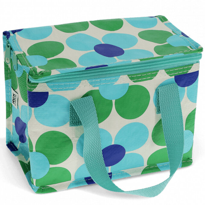 英國 Rex London 環保保溫袋/保冷袋/便當袋/野餐袋_藍綠雛菊_RL30421