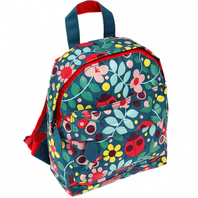 英國 Rex London 幼兒/兒童後背包 學生包 旅行包_瓢蟲花朵_RL30022