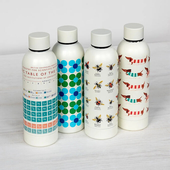 英國 Rex London 不鏽鋼兩用保溫/保冷水瓶_花園蜜蜂(500ml)_RL30863