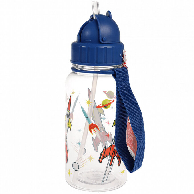 英國 Rex London 兒童 Tritan™ 吸管水瓶_太空時代(500ml)_RL30078