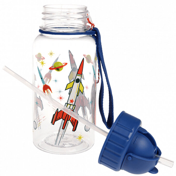 英國 Rex London 兒童 Tritan™ 吸管水瓶_太空時代(500ml)_RL30078