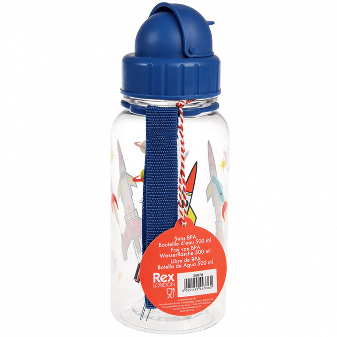 英國 Rex London 兒童 Tritan™ 吸管水瓶_太空時代(500ml)_RL30078