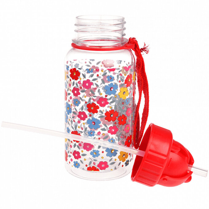 英國 Rex London 兒童 Tritan™ 吸管水瓶_美麗花卉(500ml)_RL30081