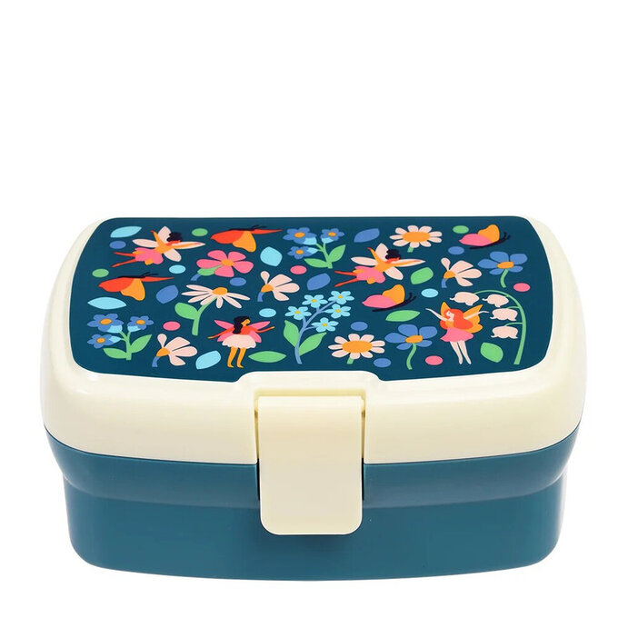 英國 Rex London 卡扣式兩層午餐盒/便當盒/野餐盒_精靈花園_RL29499
