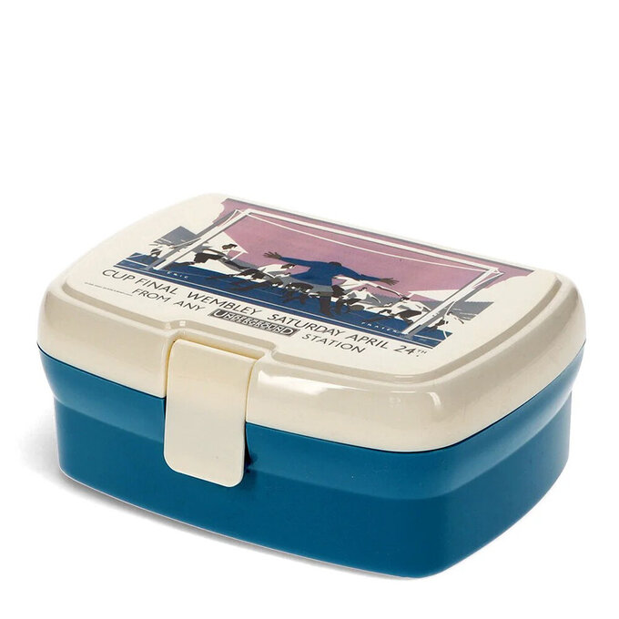 英國 Rex London 卡扣式兩層午餐盒/便當盒/野餐盒_足球盃_RL30435