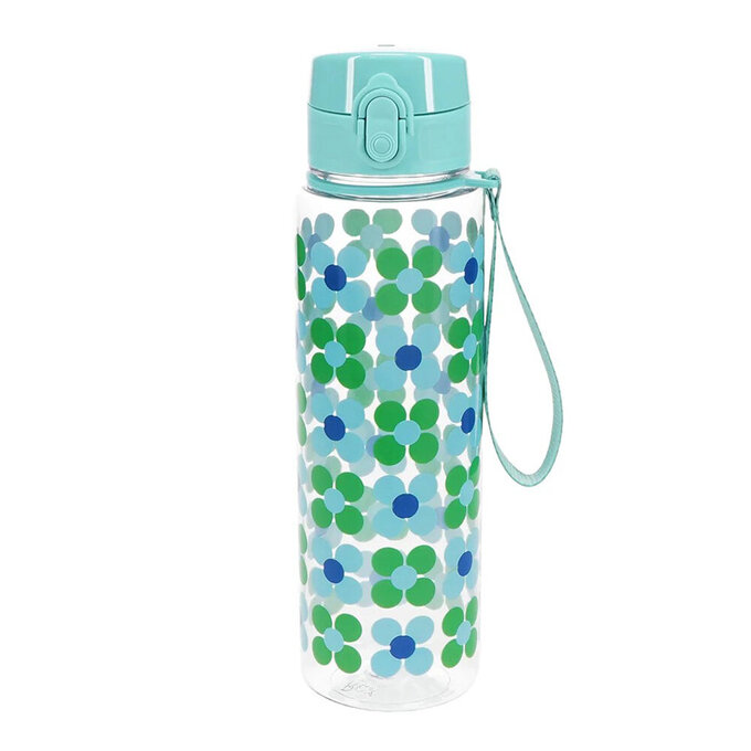 英國 Rex London 彈蓋直飲式水瓶(成人/兒童皆可用)_藍綠雛菊(700ml)_RL30962