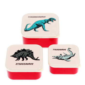 英國 Rex London 野餐盒/零食盒3入組_恐龍樂園_RL28513-