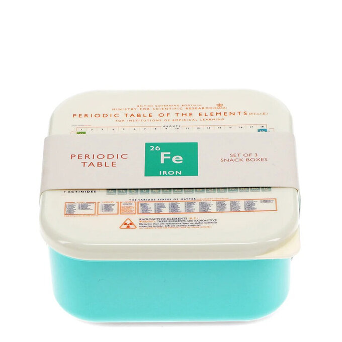 英國 Rex London 野餐盒/零食盒3入組_元素表_RL30713