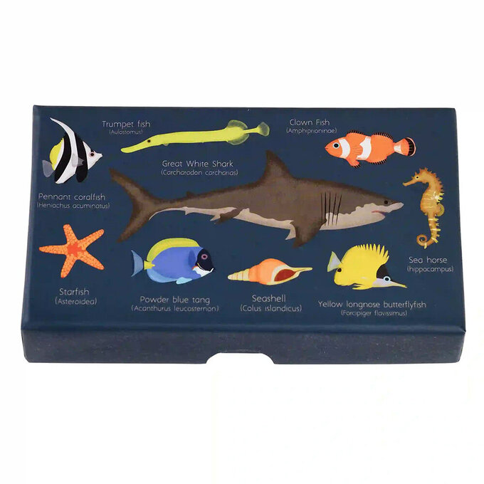 英國 Rex London 海洋動物造型印章+印泥組_RL29577