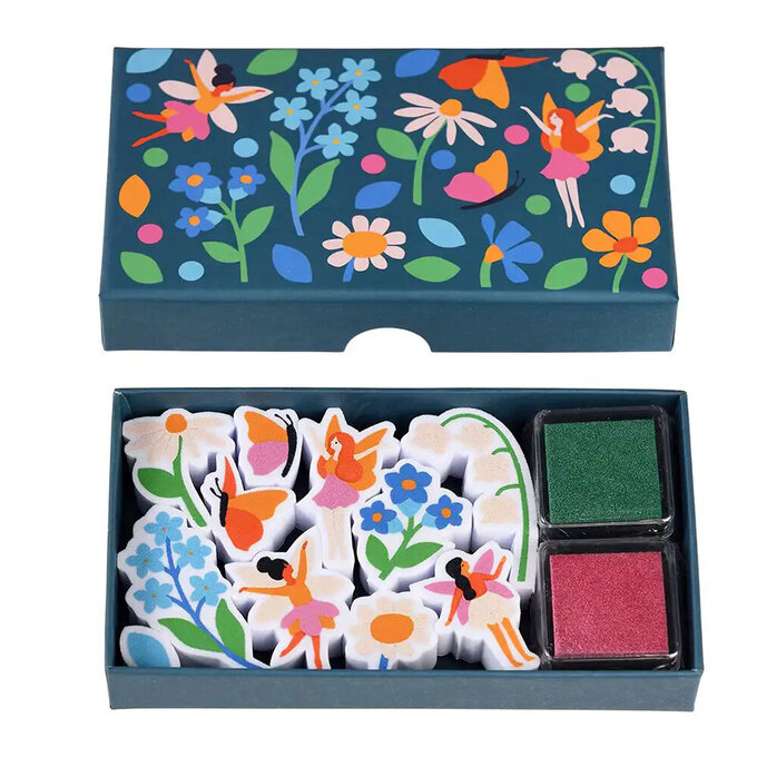 英國 Rex London 精靈仙女蝴蝶印章+印泥組_RL29647