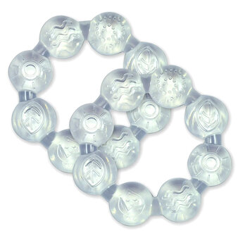 美國 green sprouts 小綠芽冰鎮冷凍型按摩/舒緩疼痛固齒器_透明手鍊造型_2入組_GS222341-1-greensprouts,食品級固齒器,矽膠固齒器,冷凍固齒器,食品級矽膠,推薦固齒器,舒緩固齒器