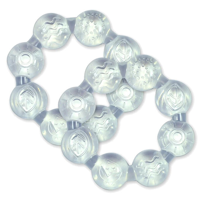 美國 green sprouts 小綠芽冰鎮冷凍型按摩/舒緩疼痛固齒器_透明手鍊造型_2入組_GS222341-1