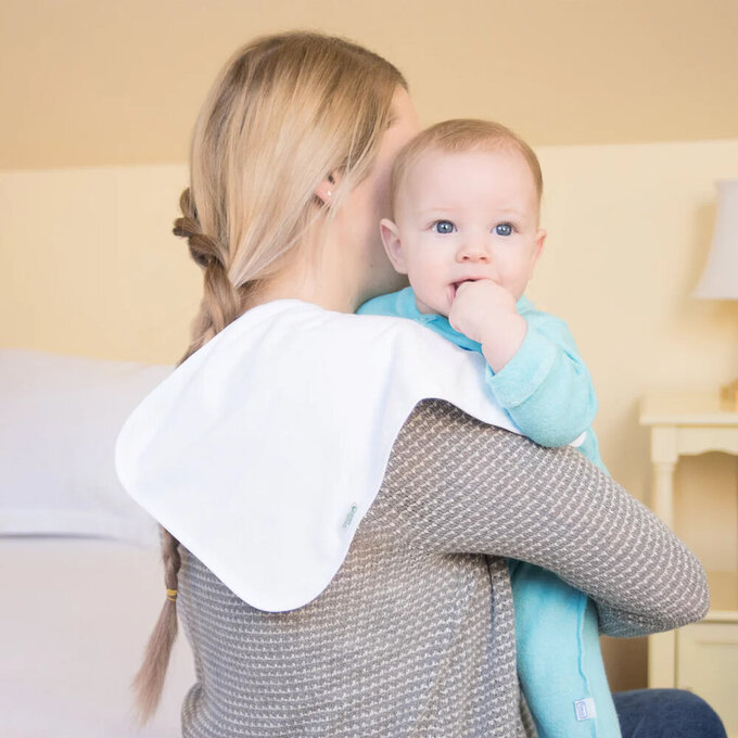 美國 green sprouts 小綠芽三層設計吸水/防水拍嗝巾/枕巾5入組_粉色組_GS110101-PS