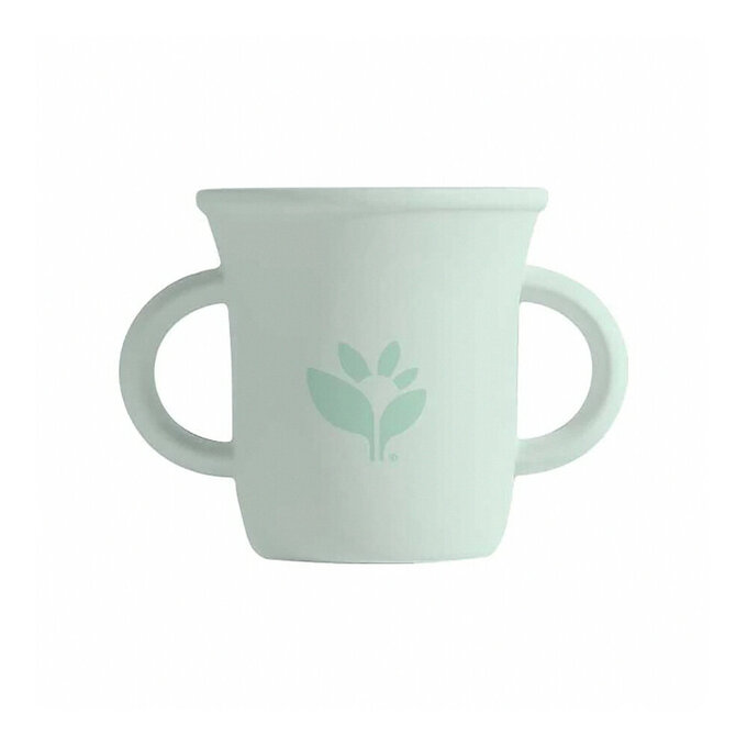 美國 green sprouts 小綠芽超防滑寶寶學習喝水矽膠學習杯_蒂芬尼綠_GS144300-LG