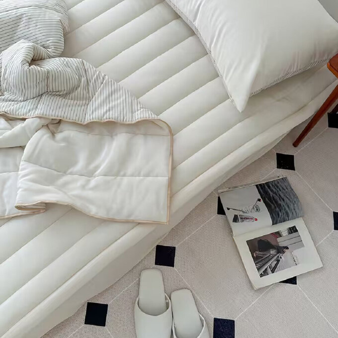 [韓國 Habby&Deco] Breeze竹纖維涼感防滑睡墊/床墊/涼感墊/韓國涼墊，Q 150 x 200 cm_HH079