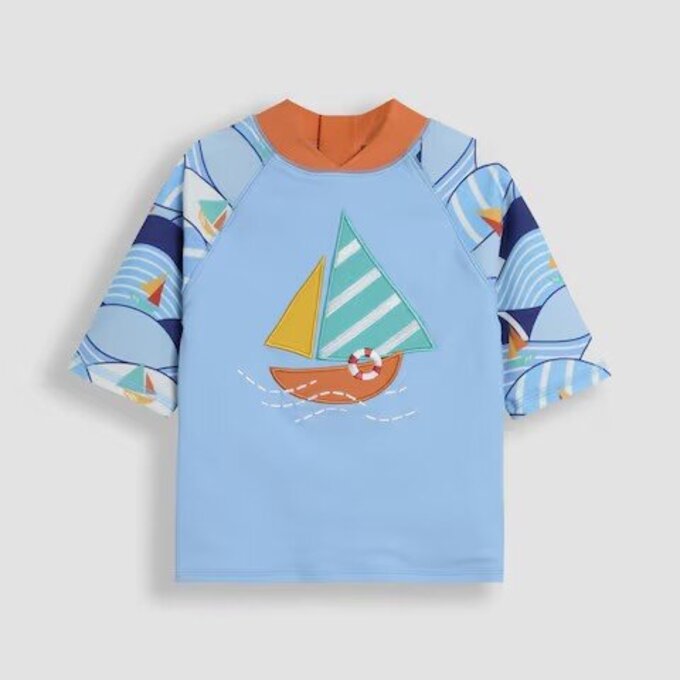 英國 JoJo Maman BeBe 嬰幼兒/兒童兩件式防曬泳裝_帆船遨遊_JJL5524