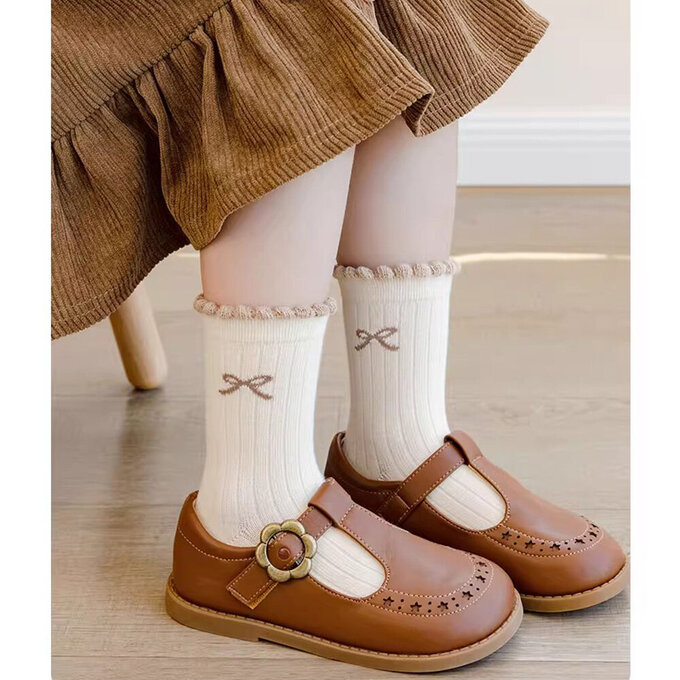 【腳ㄚ子】幼/兒童棉質中筒襪_熊熊花園_ilbG017