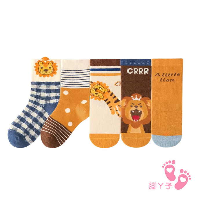 【腳ㄚ子】幼/兒童棉質中筒襪_獅子王_ilbB022