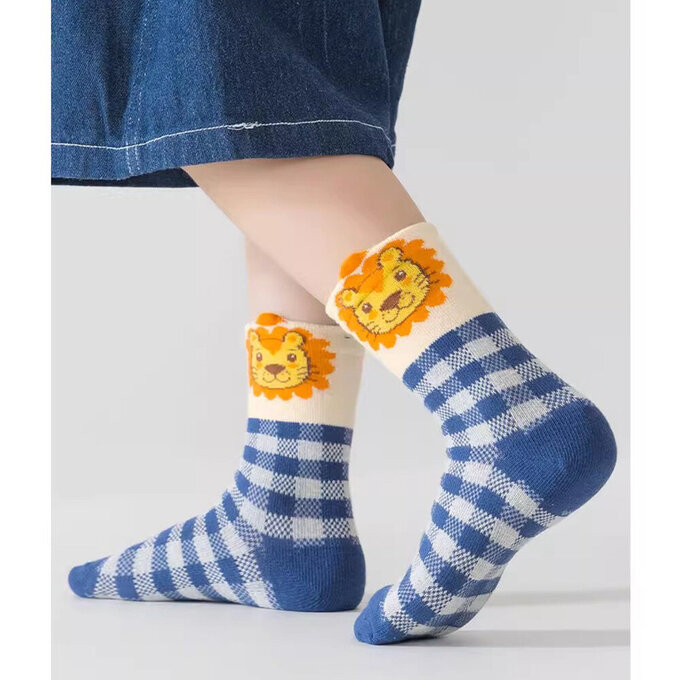 【腳ㄚ子】幼/兒童棉質中筒襪_獅子王_ilbB022