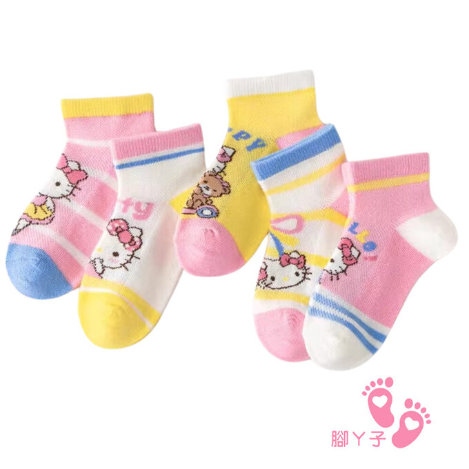 【腳ㄚ子】幼/兒童透氣網眼襪_Hello Kitty_ilbF032