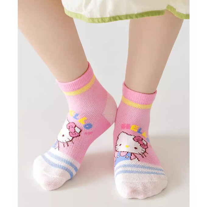 【腳ㄚ子】幼/兒童透氣網眼襪_Hello Kitty_ilbF032
