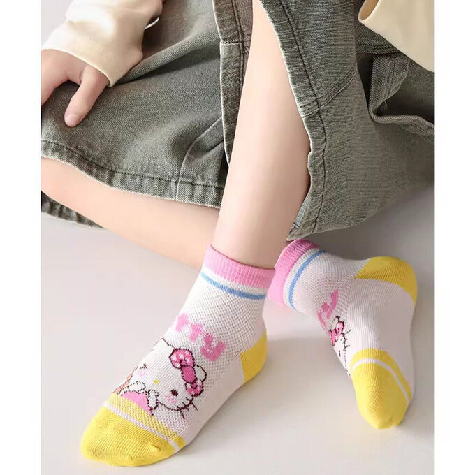 【腳ㄚ子】幼/兒童透氣網眼襪_Hello Kitty_ilbF032